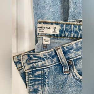 Abercrombie curve love high rise dad jean size 29/8